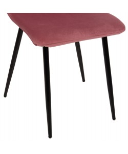 ΚΑΡΕΚΛΑ LATRELL HM8587.02 ΒΕΛΟΥΔΟ ΣΑΠΙΟ ΜΗΛΟ ΜΕ ΜΑΥΡΑ ΜΕΤΑΛΛΙΚΑ ΠΟΔΙΑ 43x54x88Υεκ.