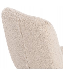 ΚΑΡΕΚΛΑ SHELLY HM8590.02 ΛΕΥΚΟ TEDDY ΥΦΑΣΜΑ ME ΜΕΤΑΛΛΙΚΑ ΜΑΥΡΑ ΠΟΔΙΑ 48x64x87Yεκ.