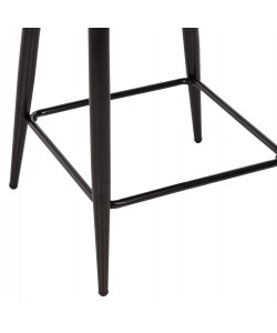 ΣΚΑΜΠΟ ΜΕΣΑΙΟΥ ΥΨΟΥΣ SARKY HM8586.03 ΥΦΑΣΜΑ ΜΠΟΥΚΛΕ ΠΡΑΣΙΝΟ-ΜΕΤΑΛΛΙΚΑ ΠΟΔΙΑ 55x62x105Yεκ.