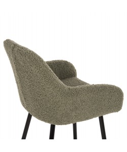 ΣΚΑΜΠΟ ΜΕΣ. ΥΨΟΥΣ STRIKE HM8592.03 ΥΦΑΣΜΑ TEDDY ΦΙΣΤΙΚΙ-ΜΑΥΡΑ ΠΟΔΙΑ 50x50x94,5Υεκ.