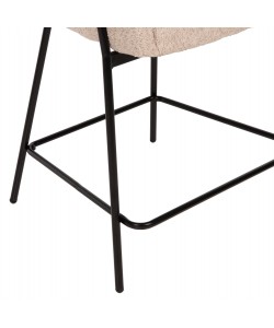 ΣΚΑΜΠΟ ΜΕΣ. ΥΨΟΥΣ WOLF HM8584.02 ΕΚΡΟΥ ΥΦΑΣΜΑ ΜΠΟΥΚΛΕ-ΜΑΥΡΑ ΜΕΤΑΛΛΙΚΑ ΠΟΔΙΑ 56x56x96Yεκ.