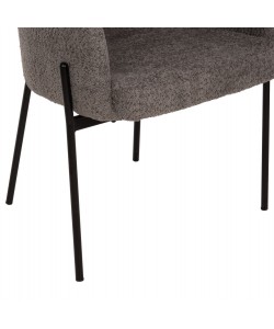 ΠΟΛΥΘΡΟΝΑ WOLF HM8583.01 ΓΚΡΙ ΥΦΑΣΜΑ ΜΠΟΥΚΛΕ ΜΕ ΜΕΤΑΛΛΙΚΑ ΠΟΔΙΑ 56x62x80Yεκ.