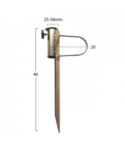 ΒΑΣΗ ΟΜΠΡΕΛΑΣ ΜΕΤΑΛΛΙΚΗ Φ42 ΦΥΤΕΥΤΗ ΑΠΟ ΑΤΣΑΛΙ HM6027 ΒΑΣΗ ΟΜΠΡΕΛΑΣ ΜΕΤΑΛΛΙΚΗ Φ42 ΦΥΤΕΥΤΗ ΑΠΟ ΑΤΣΑΛΙ HM6027