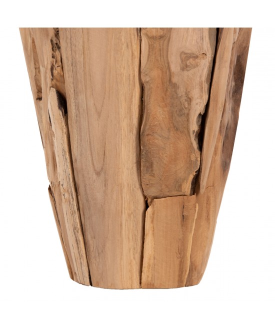 ΔΙΑΚΟΣΜΗΤΙΚΟ ΒΑΖΟ ZENIA HM7918 ΑΠΟ ΚΟΜΜΑΤΙΑ ΑΝΑΚΥΚΛΩΜΕΝΟΥ ΞΥΛΟΥ TEAK ΣΕ ΦΥΣΙΚΟ Φ20x40Yεκ.