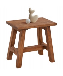 ΤΡΑΠΕΖΑΚΙ ΒΟΗΘΗΤΙΚΟ RANCH HM7902 ΑΠΟ ΞΥΛΟ ΜΑΟΝΙ ΣΕ ΦΥΣΙΚΟ ΧΡΩΜΑ 49,5x24,5x45,5Y εκ.