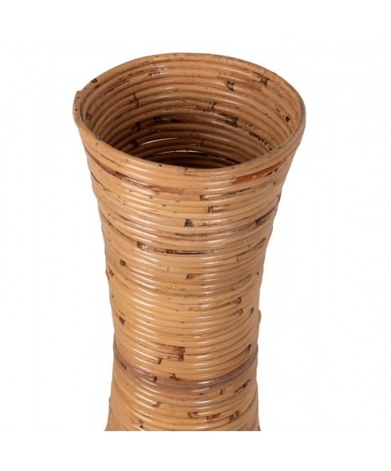 ΔΙΑΚΟΣΜΗΤΙΚΟ ΒΑΖΟ ΔΑΠΕΔΟΥ HM7852 RATTAN ΣΕ ΦΥΣΙΚΟ Φ30x100Yεκ.