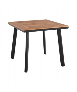 ΤΡΑΠΕΖΙ ΑΛΟΥΜΙΝΙΟΥ TABER ΑΝΘΡΑΚΙ ΜΕ ΕΠΙΦΑΝΕΙΑ POLYWOOD HM5563.02 80x80x73Υεκ.