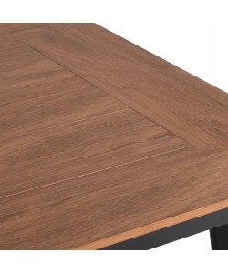 ΤΡΑΠΕΖΙ ΑΛΟΥΜΙΝΙΟΥ TABER ΑΝΘΡΑΚΙ ΜΕ ΕΠΙΦΑΝΕΙΑ POLYWOOD HM5563.02 80x80x73Υεκ.