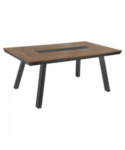ΤΡΑΠΕΖΙ ΑΛΟΥΜΙΝΙΟΥ TABER ΜΕ POLYWOOD 200X100 ΓΚΡΙ HM5131.12