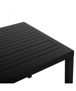 ΤΡΑΠΕΖΙ ΑΛΟΥΜΙΝΙΟΥ SAHIRA ΣΕ ΑΝΘΡΑΚΙ ΑΠΟΧΡΩΣΗ 80Χ80X75,5Υεκ. HM5572.02