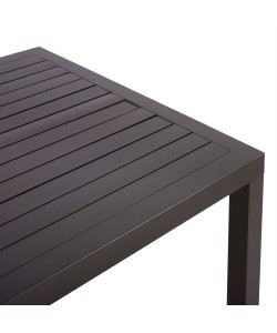 ΤΡΑΠΕΖΙ ΑΛΟΥΜΙΝΙΟΥ SAHIRA ΣΕ ΑΝΘΡΑΚΙ ΑΠΟΧΡΩΣΗ HM5571.02 140Χ80X75,5Υ εκ.