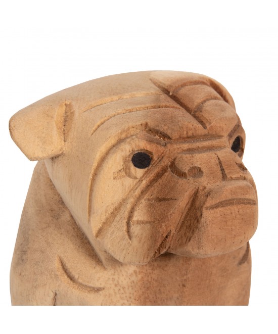 ΕΠΙΤΡΑΠΕΖΙΟ ΔΙΑΚΟΣΜΗΤΙΚΟ DOZER BULLDOG ΞΥΛΟ SUAR ΣΕ ΦΥΣΙΚΟ ΧΡΩΜΑ HM7923 9x8x12Y εκ.
