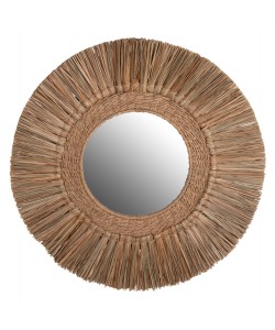 ΚΑΘΡΕΠΤΗΣ ΤΟΙΧΟΥ HM7831 ΜΕ ΠΛΑΙΣΙΟ MENDONG GRASS Φ70εκ ΣΕ ΧΡΩΜΑ ΦΥΣΙΚΟ