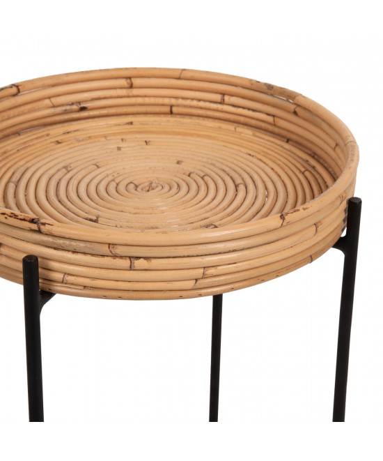 ΤΡΑΠΕΖΑΚΙ ΒΟΗΘΗΤΙΚΟ FLY HM7905 RATTAN ΦΥΣΙΚΟ ΧΡΩΜΑ-ΜΕΤΑΛΛΙΚΗ ΒΑΣΗ ΜΑΥΡΗ Φ32x48Yεκ. ΤΡΑΠΕΖΑΚΙ ΒΟΗΘΗΤΙΚΟ FLY HM7905 RATTAN ΦΥΣΙΚΟ ΧΡΩΜΑ-ΜΕΤΑΛΛΙΚΗ ΒΑΣΗ ΜΑΥΡΗ Φ32x48Yεκ.