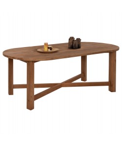 ΤΡΑΠΕΖΙ ΤΡΑΠΕΖΑΡΙΑΣ KUTAI HM9640 ΜΑΣΙΦ ΑΝΑΚΥΚΛΩΜΕΝΟ ΞΥΛΟ ΤΕΑΚ ΦΥΣΙΚΟ 200x90x75Υεκ.