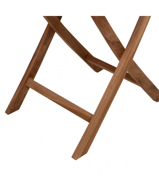 ΤΡΑΠΕΖΙ ΣΤΡΟΓΓΥΛΟ KENDALL ΠΤΥΣΣΟΜΕΝΟ HM9543 ΞΥΛΟ ΤΕΑΚ ΣΕ ΦΥΣΙΚΟ ΧΡΩΜΑ Φ106x73,5Y εκ.