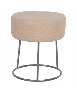 ΣΚΑΜΠΟ KARLO HM8411.23 ΜΕ ΛΕΥΚΟ ΜΠΟΥΚΛΕ ΥΦΑΣΜΑ ΜΕ ΑΣΗΜΙ ΒΑΣΗ Φ35x41Υεκ.