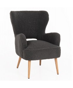 ΜΠΕΡΖΕΡΑ ΠΟΛΥΘΡΟΝΑ MYLIE ΓΚΡΙ ΜΠΟΥΚΛΕ HM8394.21 66X75X93Υ εκ.