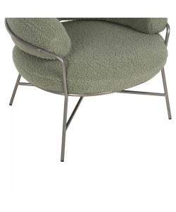 ΠΟΛΥΘΡΟΝΑ TRUDI HM8639.27 ΑΠΟ ΜΠΟΥΚΛΕ ΦΥΣΤΙΚΙ ΜΕ ΑΣΗΜΙ ΜΕΤΑΛΛΙΚΟ ΣΚΕΛΕΤΟ 84x79x76Υ εκ.