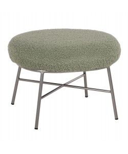 ΣΚΑΜΠΟ ΥΠΟΠΟΔΙΟ TRUDI HM8640.27 ΜΠΟΥΚΛΕ ΦΥΣΤΙΚΙ ΜΕ ΑΣΗΜΙ ΒΑΣΗ 56x47x40Υ εκ.