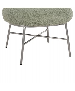 ΣΚΑΜΠΟ ΥΠΟΠΟΔΙΟ TRUDI HM8640.27 ΜΠΟΥΚΛΕ ΦΥΣΤΙΚΙ ΜΕ ΑΣΗΜΙ ΒΑΣΗ 56x47x40Υ εκ.