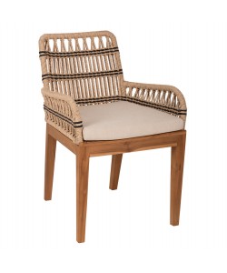 ΠΟΛΥΘΡΟΝΑ STARDOM HM9760.02 ΞΥΛΟ ΤΕΑΚ ΚΑΙ ΣΧΟΙΝΙ ΦΥΣΙΚΟ ΜΕ ΑΝΘΡΑΚΙ 57x65x83Yεκ.