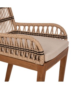 ΠΟΛΥΘΡΟΝΑ STARDOM HM9760.02 ΞΥΛΟ ΤΕΑΚ ΚΑΙ ΣΧΟΙΝΙ ΦΥΣΙΚΟ ΜΕ ΑΝΘΡΑΚΙ 57x65x83Yεκ.