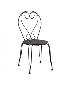 ΚΑΡΕΚΛΑ ΜΕΤΑΛΛΙΚΗ AMORE ΜΑΥΡΗ 42x48x90 εκ. HM5007.11