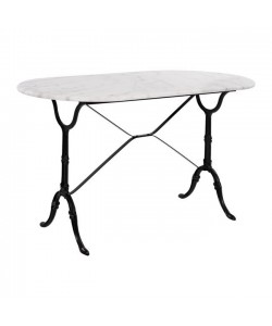 ΤΡΑΠΕΖΙ DELILAH ΜΕ ΒΑΣΗ ΑΠΟ ΜΑΝΤΕΜΙ HM440 ΜΕ ΜΑΡΜΑΡΟ ΟΒΑΛ 120Χ59X72