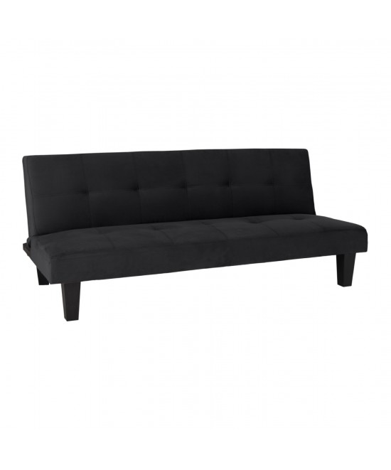 ΚΑΝΑΠΕΣ ΚΡΕΒΑΤΙ ODESSA HM3000.14 ΜΑΥΡΟ ΒΕΛΟΥΔΟ 180x83x75Y εκ.