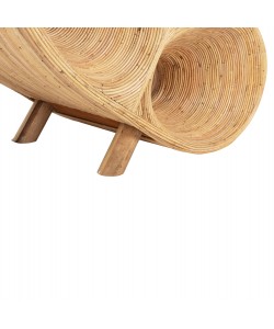 ΠΟΛΥΘΡΟΝΑ CURVY LOUNGE HM9645.01 ΑΠΟ RATTAN ΣΕ ΦΥΣΙΚΗ ΑΠΟΧΡΩΣΗ 63x128x97Y εκ.