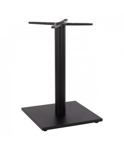 ΒΑΣΗ ΜΕΤΑΛΛΙΚΗ ΜΑΥΡΗ ΜΑΤ 45Χ45Χ72εκ. ΜΕ ΣΤΑΥΡΟ 46Χ46 ΚΑΙ ΡΕΓΟΥΛΑΤΟΡΟΥΣ HM438