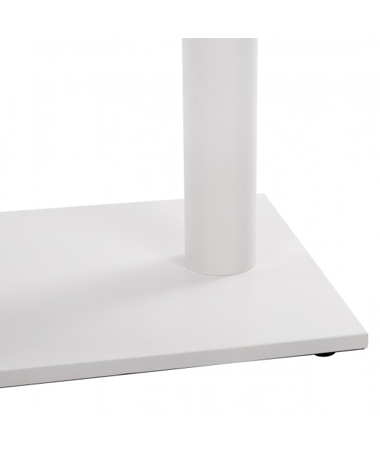 ΒΑΣΗ ΜΕΤΑΛΛΙΚΗ ΔΙΠΛΗ ΛΕΥΚΗ ΜΑΤ 80Χ40Χ72Υεκ. ΜΕ ΡΕΓΟΥΛΑΤΟΡΟΥΣ HM435.12