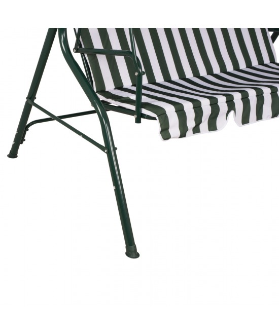ΚΟΥΝΙΑ 3ΘΕΣΙΑ WAIOLA HM5542 ΠΡΑΣΙΝΟ ΛΕΥΚΟ ΡΙΓΕ NAPOLI 167x110x175 cm ΚΟΥΝΙΑ 3ΘΕΣΙΑ WAIOLA HM5542 ΠΡΑΣΙΝΟ ΛΕΥΚΟ ΡΙΓΕ NAPOLI 167x110x175 cm