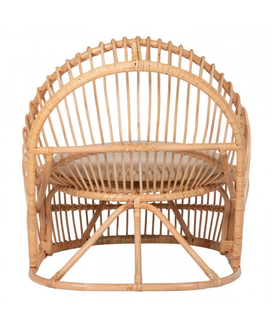 ΠΟΛΥΘΡΟΝΑ ENTROPY HM9840.01 RATTAN ΦΥΣΙΚΟ ΜΕ ΕΚΡΟΥ ΜΑΞΙΛΑΡΙ 80x97x85Υεκ.