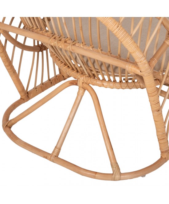 ΠΟΛΥΘΡΟΝΑ ENTROPY HM9840.01 RATTAN ΦΥΣΙΚΟ ΜΕ ΕΚΡΟΥ ΜΑΞΙΛΑΡΙ 80x97x85Υεκ.