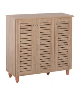 ΠΑΠΟΥΤΣΟΘΗΚΗ-ΝΤΟΥΛΑΠΑ PROLLY HM9609.02 ΜΕΛΑΜΙΝΗ SONAMΑ-3ΠΟΡΤΕΣ-4ΡΑΦΙΑ 87x32x88Υεκ.