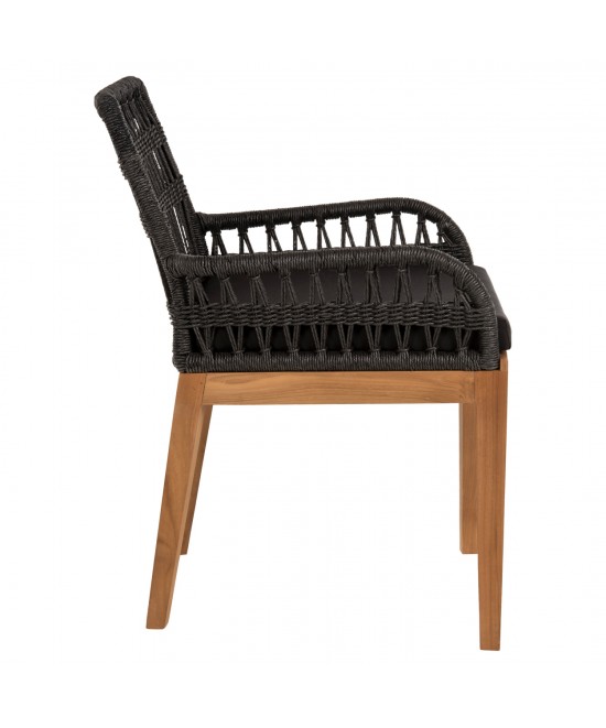 ΠΟΛΥΘΡΟΝΑ STARDOM HM9760.03 ΞΥΛΟ ΤΕΑΚ ΣΕ ΜΕΛΙ ΚΑΙ ΜΑΥΡΟ ΣΧΟΙΝΙ 57x65x83Yεκ.