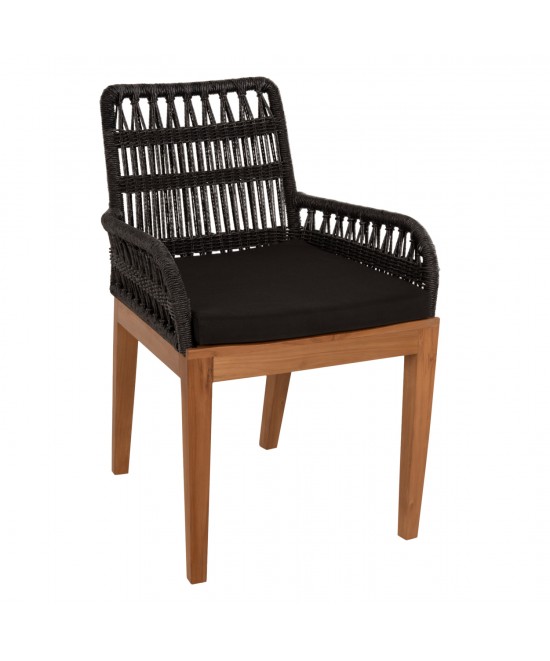 ΠΟΛΥΘΡΟΝΑ STARDOM HM9760.03 ΞΥΛΟ ΤΕΑΚ ΣΕ ΜΕΛΙ ΚΑΙ ΜΑΥΡΟ ΣΧΟΙΝΙ 57x65x83Yεκ.