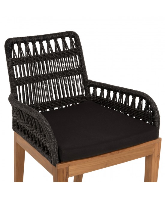 ΠΟΛΥΘΡΟΝΑ STARDOM HM9760.03 ΞΥΛΟ ΤΕΑΚ ΣΕ ΜΕΛΙ ΚΑΙ ΜΑΥΡΟ ΣΧΟΙΝΙ 57x65x83Yεκ.