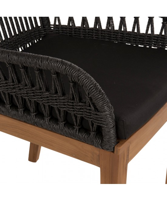 ΠΟΛΥΘΡΟΝΑ STARDOM HM9760.03 ΞΥΛΟ ΤΕΑΚ ΣΕ ΜΕΛΙ ΚΑΙ ΜΑΥΡΟ ΣΧΟΙΝΙ 57x65x83Yεκ.