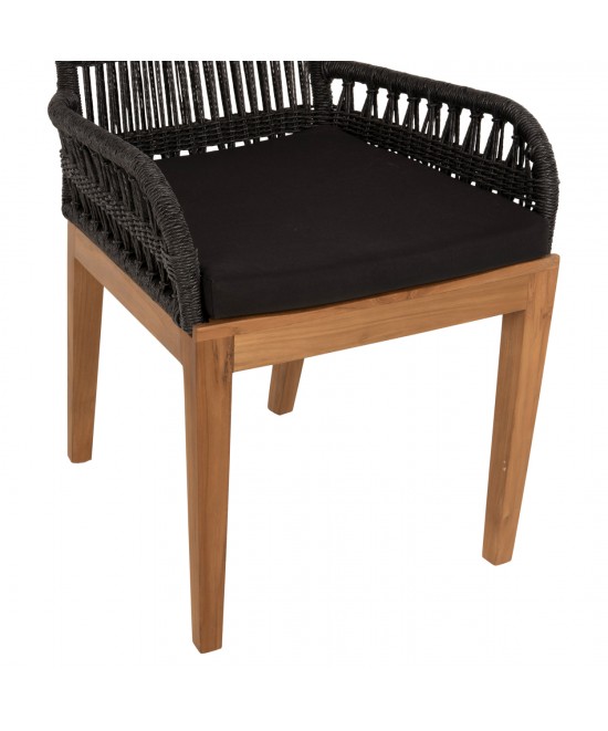 ΠΟΛΥΘΡΟΝΑ STARDOM HM9760.03 ΞΥΛΟ ΤΕΑΚ ΣΕ ΜΕΛΙ ΚΑΙ ΜΑΥΡΟ ΣΧΟΙΝΙ 57x65x83Yεκ.