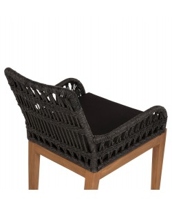 ΠΟΛΥΘΡΟΝΑ STARDOM HM9760.03 ΞΥΛΟ ΤΕΑΚ ΣΕ ΜΕΛΙ ΚΑΙ ΜΑΥΡΟ ΣΧΟΙΝΙ 57x65x83Yεκ.