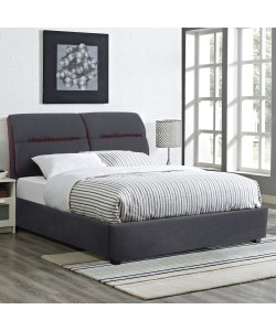 ΚΡΕΒΑΤΙ KENDRA ΔΙΠΛΟ ΓΙΑ ΣΤΡΩΜΑ 150x200 εκ. ΜΕ ΥΦΑΣΜΑ ΓΚΡΙ ΚΑΙ ΚΟΚΚΙΝΗ ΡΙΓΑ HM562 ΚΡΕΒΑΤΙ KENDRA ΔΙΠΛΟ ΓΙΑ ΣΤΡΩΜΑ 150x200 εκ. ΜΕ ΥΦΑΣΜΑ ΓΚΡΙ ΚΑΙ ΚΟΚΚΙΝΗ ΡΙΓΑ HM562