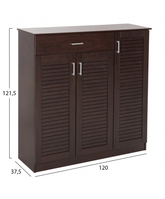 ΠΑΠΟΥΤΣΟΘΗΚΗ-ΝΤΟΥΛΑΠΑ PROΒY HM9607.01 ΜΕΛΑΜΙΝΗ WENGE 120x37,5x121,5Υεκ.