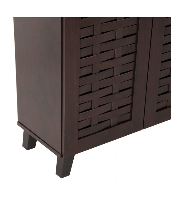 ΠΑΠΟΥΤΣΟΘΗΚΗ-ΝΤΟΥΛΑΠΙ PRODY HM9610.01 ΜΕΛΑΜΙΝΗ WENGE 3 ΠΟΡΤΕΣ 115x34x89Υεκ.