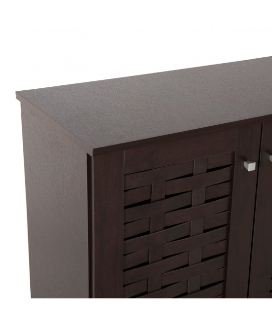 ΠΑΠΟΥΤΣΟΘΗΚΗ-ΝΤΟΥΛΑΠΙ PRODY HM9610.01 ΜΕΛΑΜΙΝΗ WENGE 3 ΠΟΡΤΕΣ 115x34x89Υεκ.