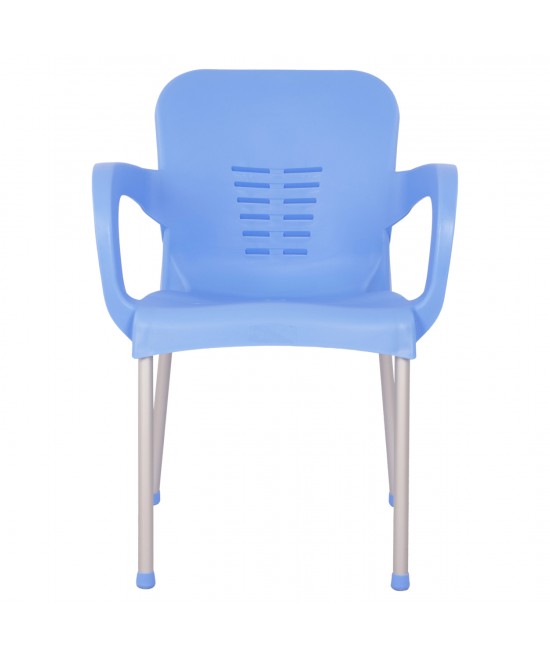 ΠΟΛΥΘΡΟΝΑ ΠΟΛΥΠΡΟΠΥΛΕΝΙΟΥ KAREK HM5592.08 ΧΡΩΜΑ ΜΠΛΕ ΜΕ ΠΟΔΙ ΑΛΟΥΜΙΝΙΟΥ 59x58x81Y εκ.
