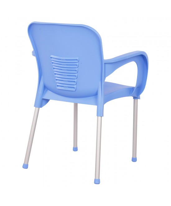 ΠΟΛΥΘΡΟΝΑ ΠΟΛΥΠΡΟΠΥΛΕΝΙΟΥ KAREK HM5592.08 ΧΡΩΜΑ ΜΠΛΕ ΜΕ ΠΟΔΙ ΑΛΟΥΜΙΝΙΟΥ 59x58x81Y εκ.