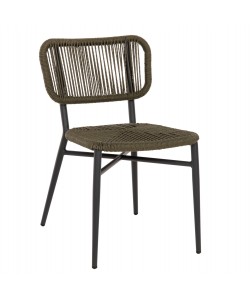 ΚΑΡΕΚΛΑ ΕΞΩΤ.ΧΩΡΟΥ EULO HM6049.03 ΑΛΟΥΜΙΝΙΟ ΣΕ ΑΝΘΡΑΚΙ-ΣΥΝΘΕΤΙΚΟ RATTAN ΓΚΡΙ 49x60x78Υεκ.